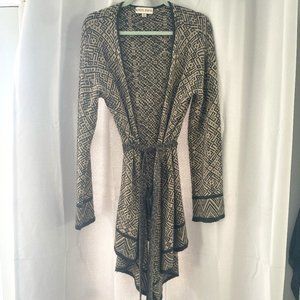 Knox Rose Cardigan with Bell Sleeves and Tie XL